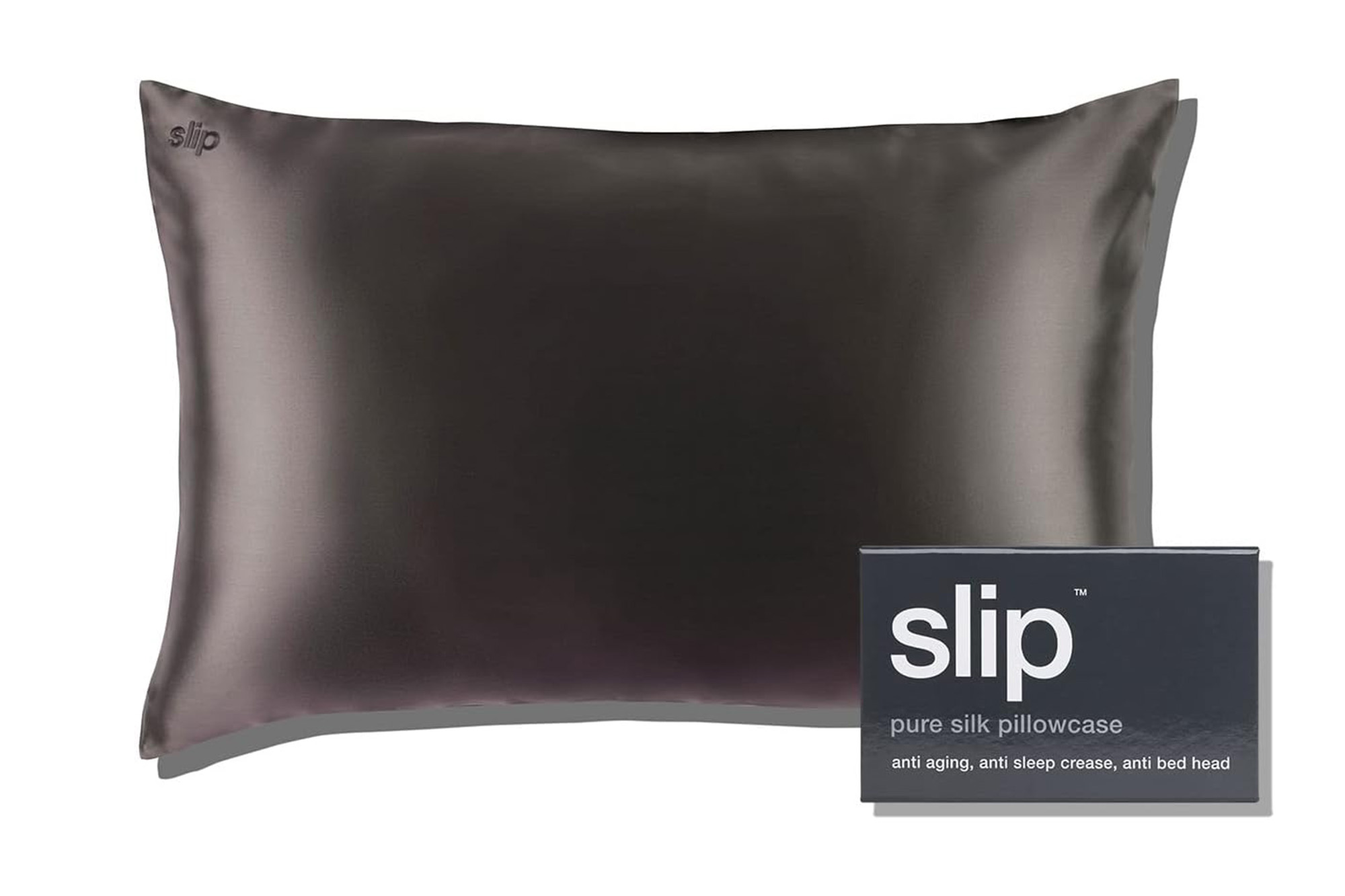 A silk pillowcase